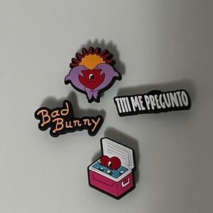 Bad bunny crocs charms